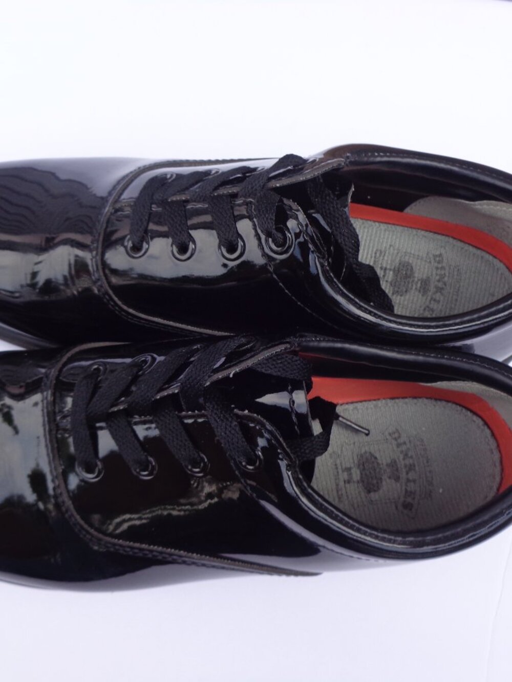 Dinkles Unisex Marching Band Shoes Black Faux Patent Size Men's 10 Women's 12 - Picture 6 of 11